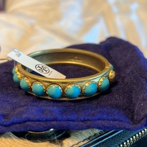 Tory Burch Stone Hinge Bracelet